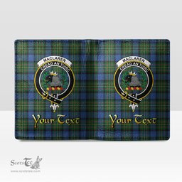 Scottish MacLaren Ancient Clan Crest Tartan Mens Leather Wallet Tartan Wallet
