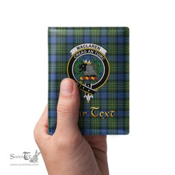 Scottish MacLaren Ancient Clan Crest Tartan Mens Leather Wallet Tartan Wallet