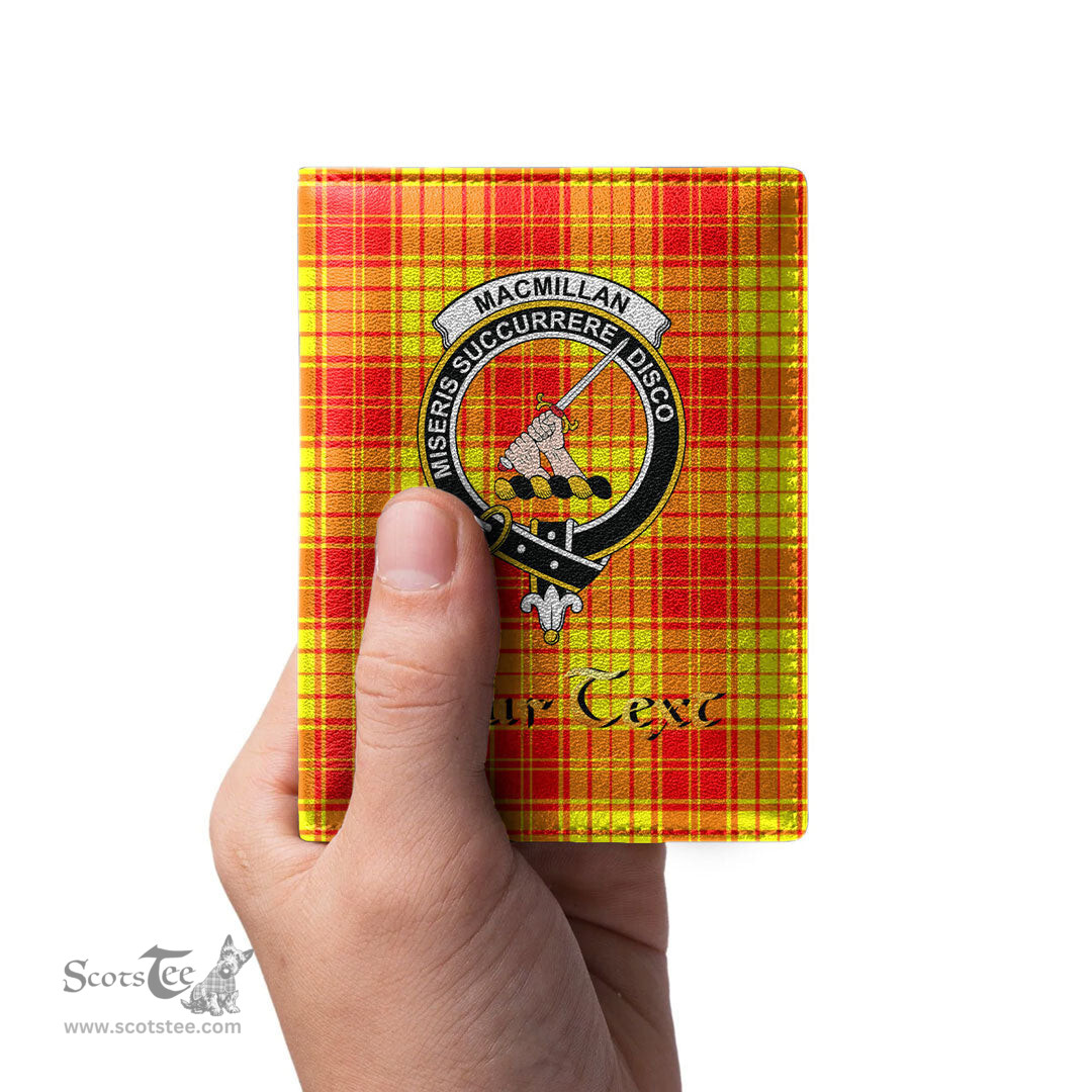 Scottish MacMillan Clan Clan Crest Tartan Mens Leather Wallet Tartan Wallet