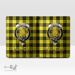 Scottish MacLeod of Lewis Modern Clan Crest Tartan Mens Leather Wallet Tartan Wallet