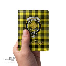 Scottish MacLeod of Lewis Modern Clan Crest Tartan Mens Leather Wallet Tartan Wallet