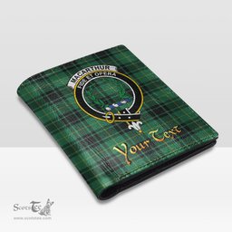 Scottish MacArthur Ancient Clan Crest Tartan Mens Leather Wallet Tartan Wallet