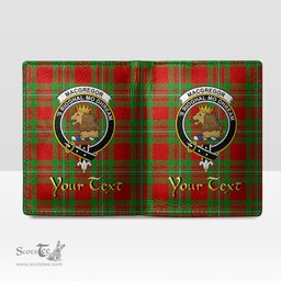 Scottish MacGregor Modern Clan Crest Tartan Mens Leather Wallet Tartan Wallet