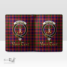 Scottish MacIntyre Modern Clan Crest Tartan Mens Leather Wallet Tartan Wallet