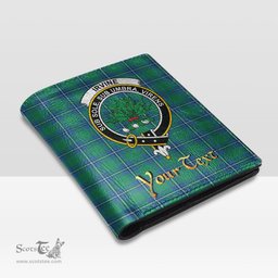 Scottish Irvine Ancient Clan Crest Tartan Mens Leather Wallet Tartan Wallet