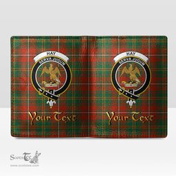 Scottish Hay Ancient Clan Crest Tartan Mens Leather Wallet Tartan Wallet