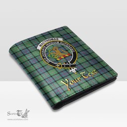 Scottish MacThomas Ancient Clan Crest Tartan Mens Leather Wallet Tartan Wallet
