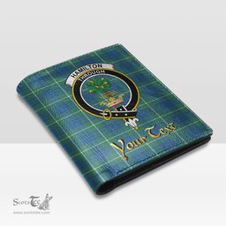 Scottish Hamilton Hunting Ancient Clan Crest Tartan Mens Leather Wallet Tartan Wallet