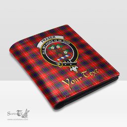 Scottish Fraser Modern Clan Crest Tartan Mens Leather Wallet Tartan Wallet