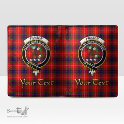 Scottish Fraser Modern Clan Crest Tartan Mens Leather Wallet Tartan Wallet