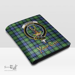 Scottish Gordon Old Ancient Clan Crest Tartan Mens Leather Wallet Tartan Wallet