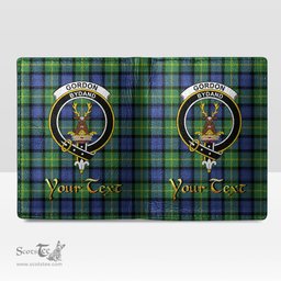 Scottish Gordon Old Ancient Clan Crest Tartan Mens Leather Wallet Tartan Wallet