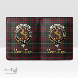 Scottish MacKintosh Hunting Modern Clan Crest Tartan Mens Leather Wallet Tartan Wallet