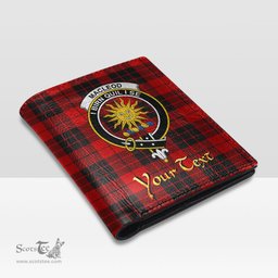 Scottish MacLeod of Raasay Clan Crest Tartan Mens Leather Wallet Tartan Wallet