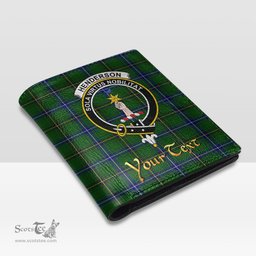 Scottish Henderson Modern Clan Crest Tartan Mens Leather Wallet Tartan Wallet