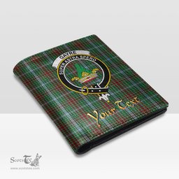 Scottish Gayre Clan Crest Tartan Mens Leather Wallet Tartan Wallet