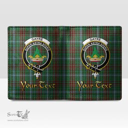 Scottish Gayre Clan Crest Tartan Mens Leather Wallet Tartan Wallet