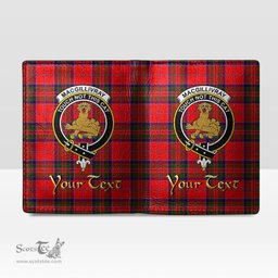 Scottish MacGillivray Modern Clan Crest Tartan Mens Leather Wallet Tartan Wallet
