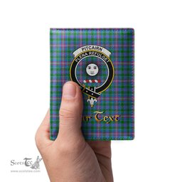 Scottish Pitcairn Hunting Clan Crest Tartan Mens Leather Wallet Tartan Wallet