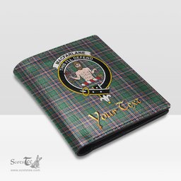 Scottish MacFarlane Hunting Ancient Clan Crest Tartan Mens Leather Wallet Tartan Wallet