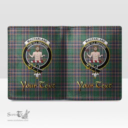 Scottish MacFarlane Hunting Ancient Clan Crest Tartan Mens Leather Wallet Tartan Wallet