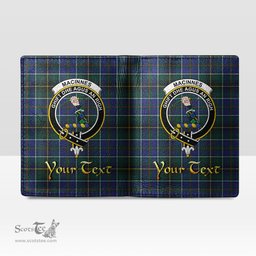 Scottish MacInnes Modern Clan Crest Tartan Mens Leather Wallet Tartan Wallet