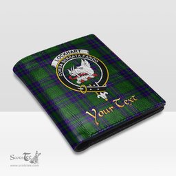Scottish Lockhart Modern Clan Crest Tartan Mens Leather Wallet Tartan Wallet