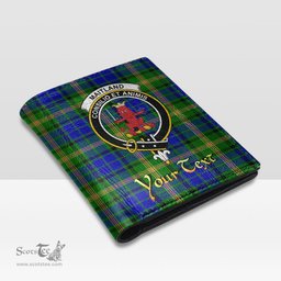Scottish Maitland Clan Crest Tartan Mens Leather Wallet Tartan Wallet