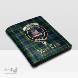 Scottish MacNeil of Colonsay Modern Clan Crest Tartan Mens Leather Wallet Tartan Wallet