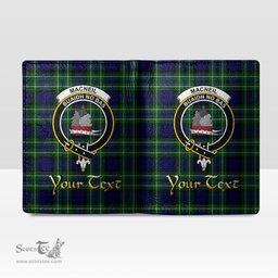 Scottish MacNeil of Colonsay Modern Clan Crest Tartan Mens Leather Wallet Tartan Wallet
