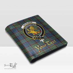 Scottish Nicolson Hunting Ancient Clan Crest Tartan Mens Leather Wallet Tartan Wallet