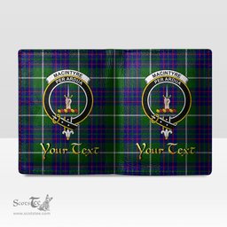 Scottish MacIntyre Hunting Modern Clan Crest Tartan Mens Leather Wallet Tartan Wallet