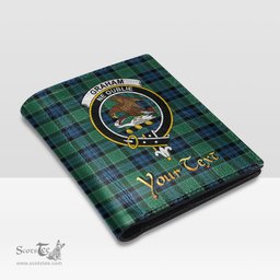 Scottish Graham of Menteith Ancient Clan Crest Tartan Mens Leather Wallet Tartan Wallet