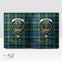 Scottish Gordon Ancient Clan Crest Tartan Mens Leather Wallet Tartan Wallet