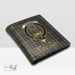 Scottish Gordon Weathered Clan Crest Tartan Mens Leather Wallet Tartan Wallet
