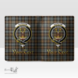 Scottish Gordon Weathered Clan Crest Tartan Mens Leather Wallet Tartan Wallet