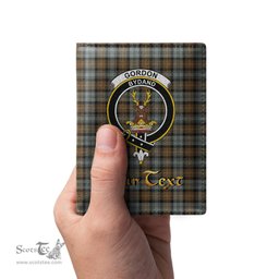 Scottish Gordon Weathered Clan Crest Tartan Mens Leather Wallet Tartan Wallet