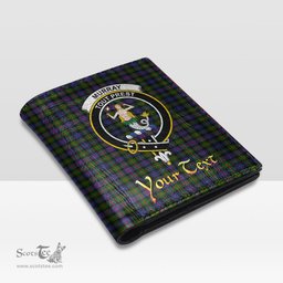 Scottish Murray of Atholl Modern Clan Crest Tartan Mens Leather Wallet Tartan Wallet
