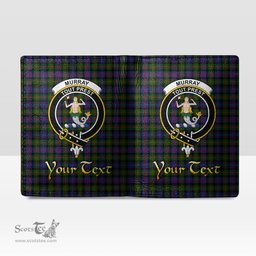 Scottish Murray of Atholl Modern Clan Crest Tartan Mens Leather Wallet Tartan Wallet