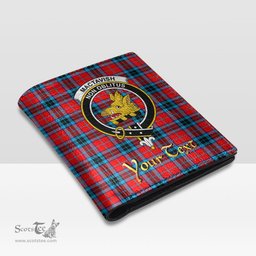 Scottish MacTavish Modern Clan Crest Tartan Mens Leather Wallet Tartan Wallet