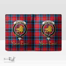 Scottish MacTavish Modern Clan Crest Tartan Mens Leather Wallet Tartan Wallet