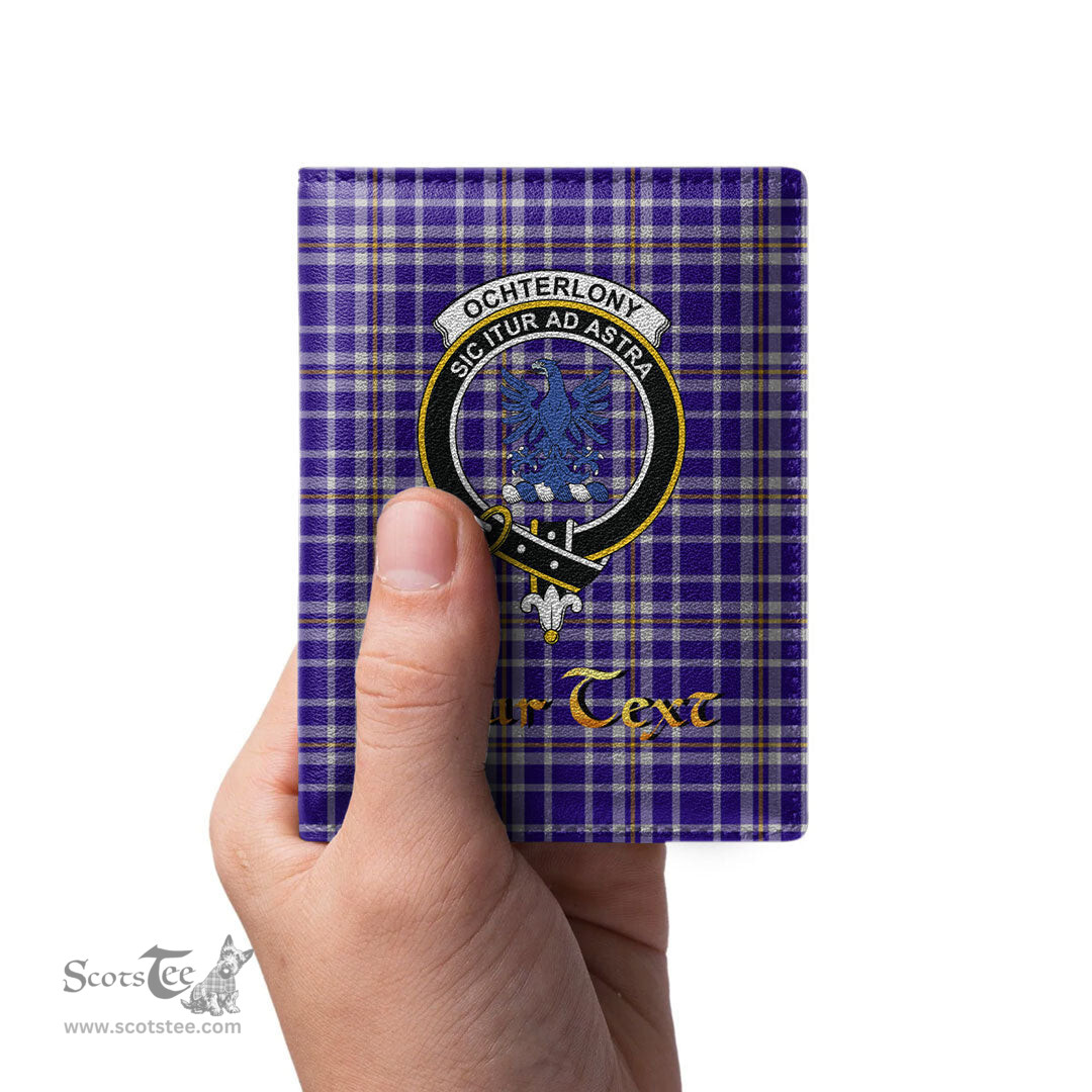 Scottish Ochterlony Clan Crest Tartan Mens Leather Wallet Tartan Wallet