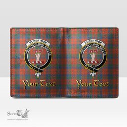 Scottish Robertson Ancient Clan Crest Tartan Mens Leather Wallet Tartan Wallet