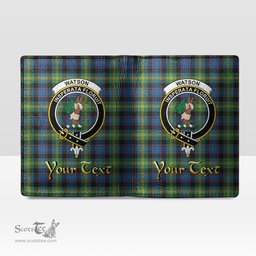 Scottish Watson Ancient Clan Crest Tartan Mens Leather Wallet Tartan Wallet