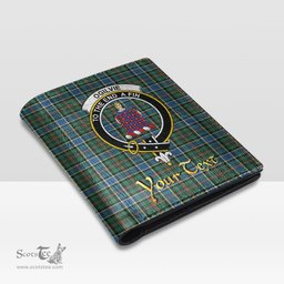 Scottish Ogilvie Hunting Ancient Clan Crest Tartan Mens Leather Wallet Tartan Wallet