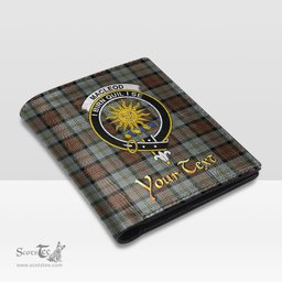 Scottish MacLeod of Harris Weathered Clan Crest Tartan Mens Leather Wallet Tartan Wallet