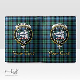 Scottish Galbraith Ancient Clan Crest Tartan Mens Leather Wallet Tartan Wallet