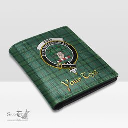 Scottish Ross Hunting Ancient Clan Crest Tartan Mens Leather Wallet Tartan Wallet