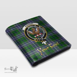 Scottish Wishart Hunting Modern Clan Crest Tartan Mens Leather Wallet Tartan Wallet