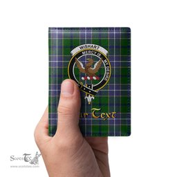 Scottish Wishart Hunting Modern Clan Crest Tartan Mens Leather Wallet Tartan Wallet